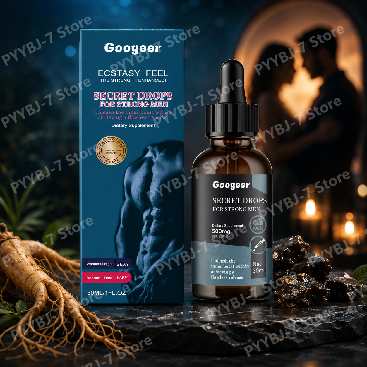 Herbal Wellness Liquid - Shilajit Liquid Drops with Panax Ginseng