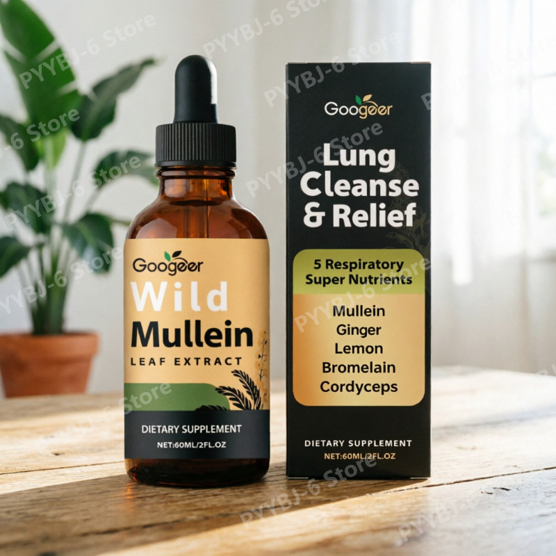 Herbal Wellness Liquid - Mullein Leaf Extract Liquid Drops Comprehensive