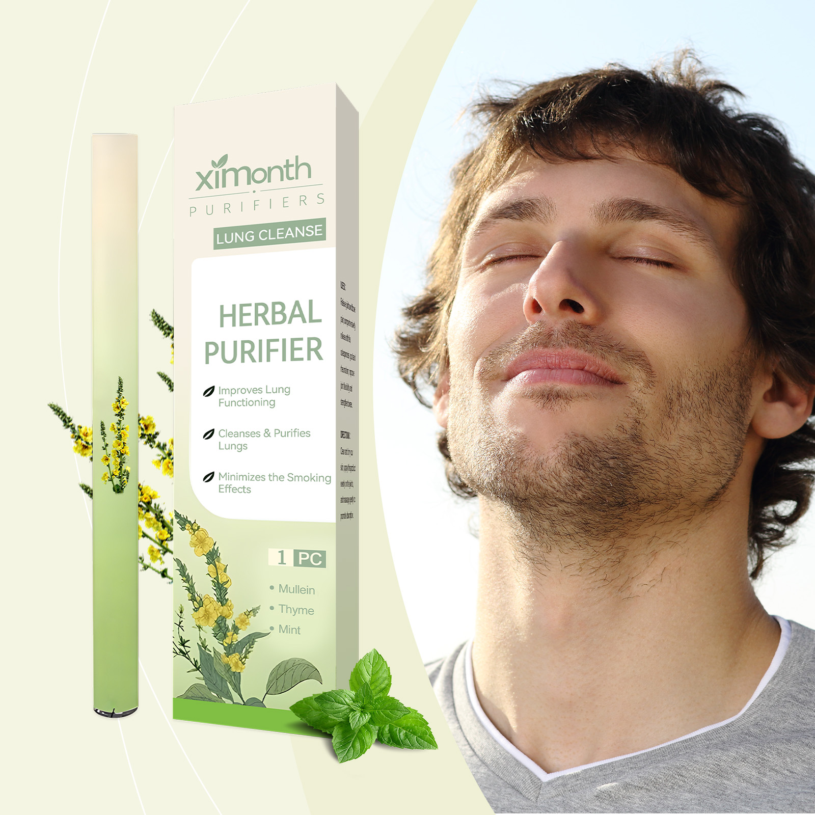 Herbal And Wellness - Natural Herbal Breathing Stick Fresh Breath