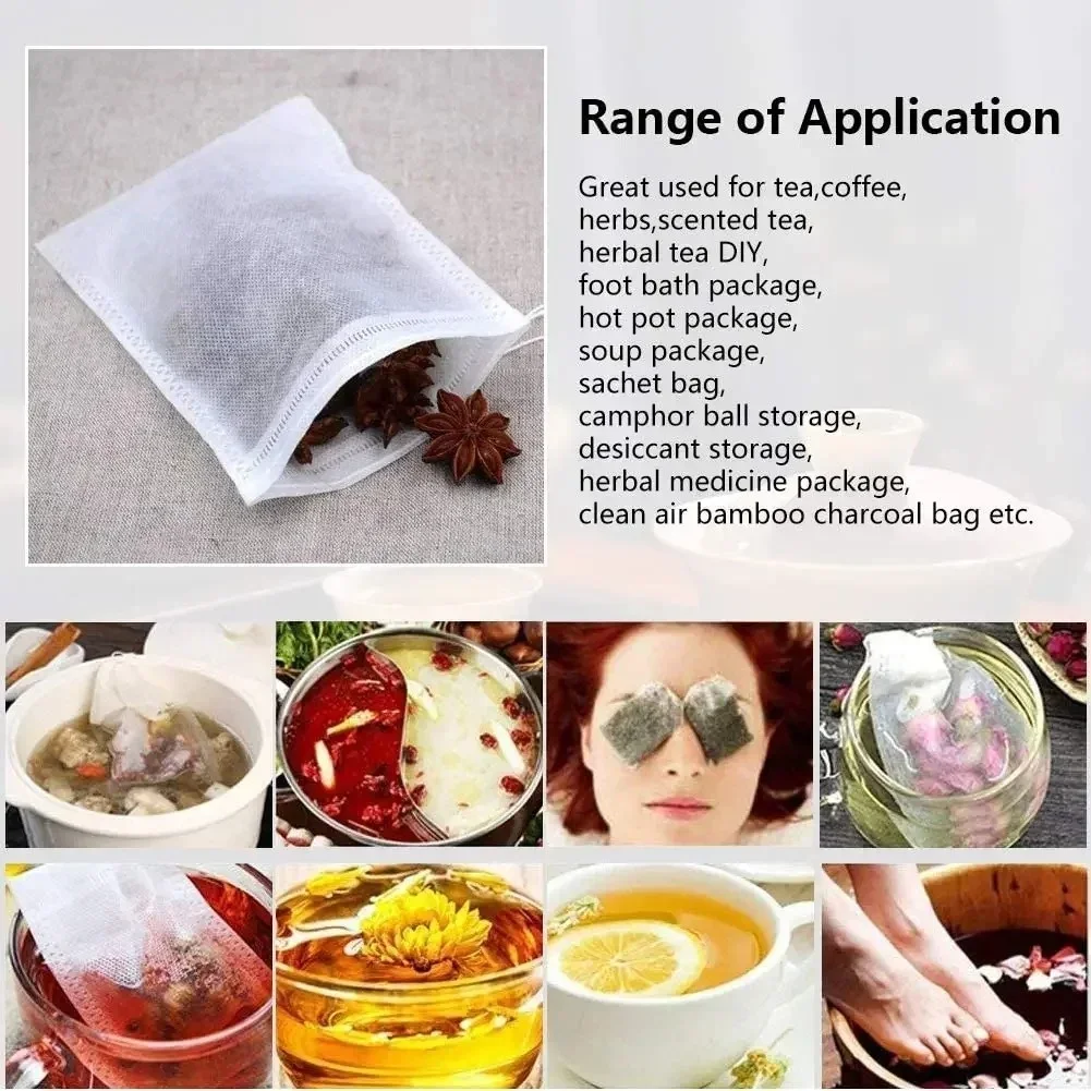 1000-100Pcs Disposable Teabags - Herbal Wellness Supplement avis et prix