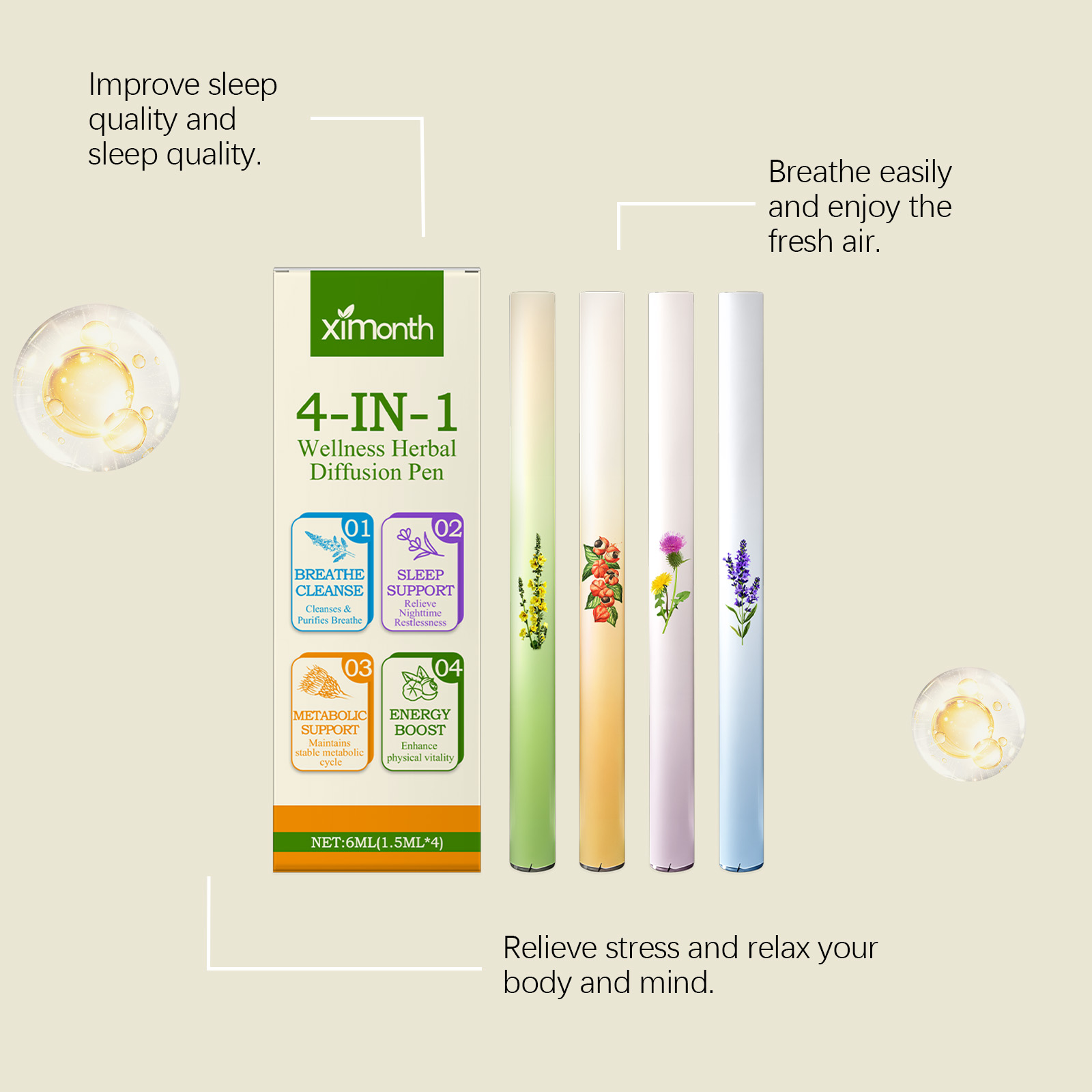 4 In 1 Herbal Energy Combo Sti - Herbal And Wellness avis et prix