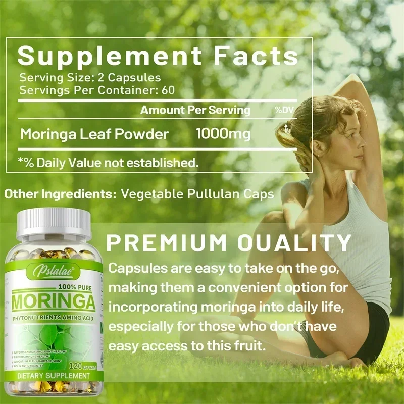 Moringa Capsules - Antioxidant - Moringa Leaf Powder avis et prix