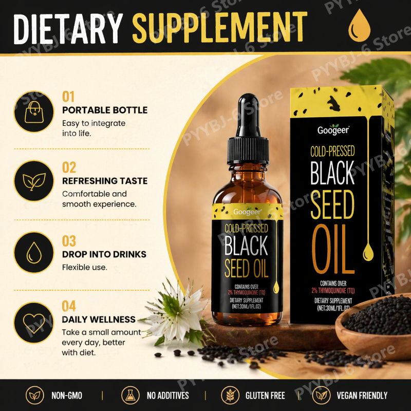 Nigella Sativa Black Seed Oil  - Herbal Wellness Liquid avis et prix