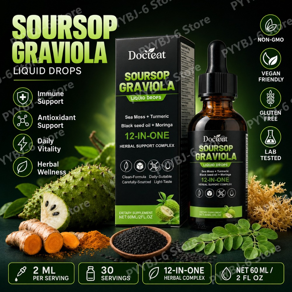 Soursop Graviola Liquid Drops  - Herbal Wellness Liquid avis et prix