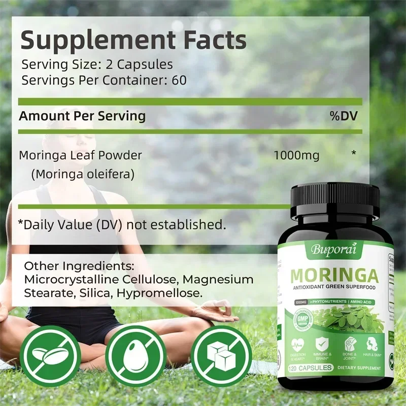 Moringa Capsules - Helps Boost - Moringa Leaf Powder avis et prix