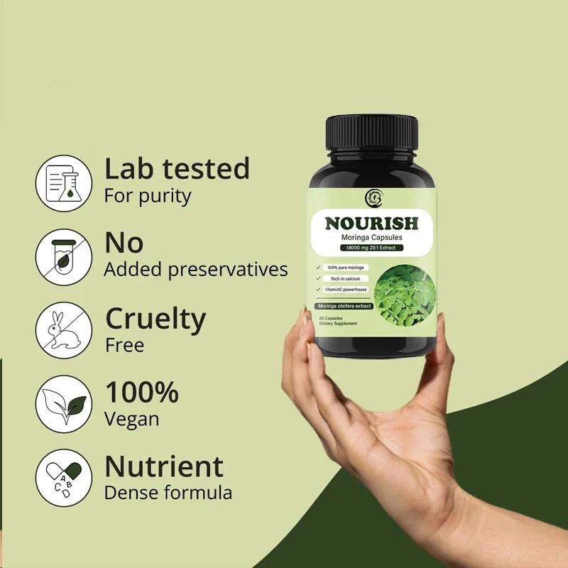 Moringa Capsules | 100% Pure M - Moringa Leaf Powder avis et prix