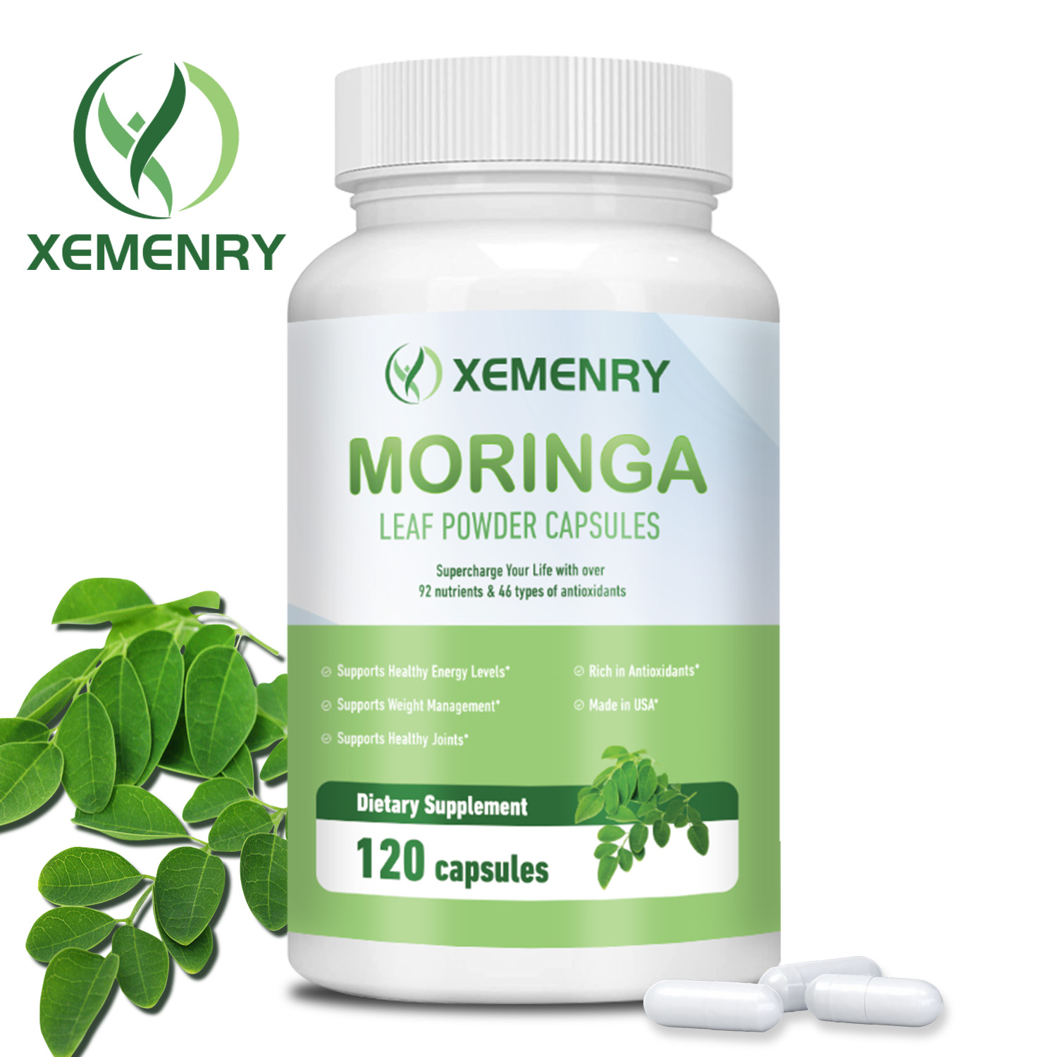 Moringa Capsules - Antioxidant - Moringa Leaf Powder avis et prix