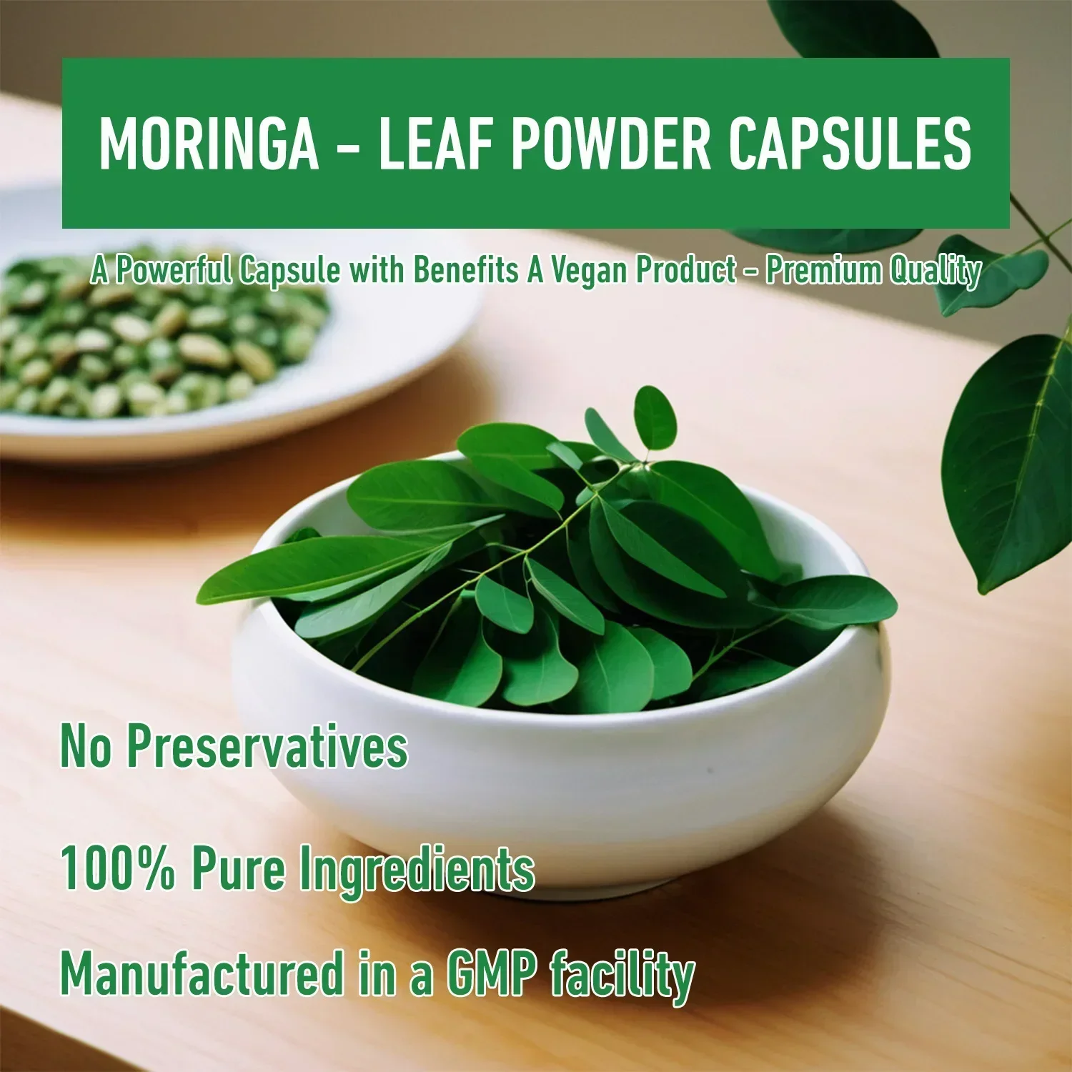 Moringa Capsules - Antioxidant - Moringa Leaf Powder avis et prix