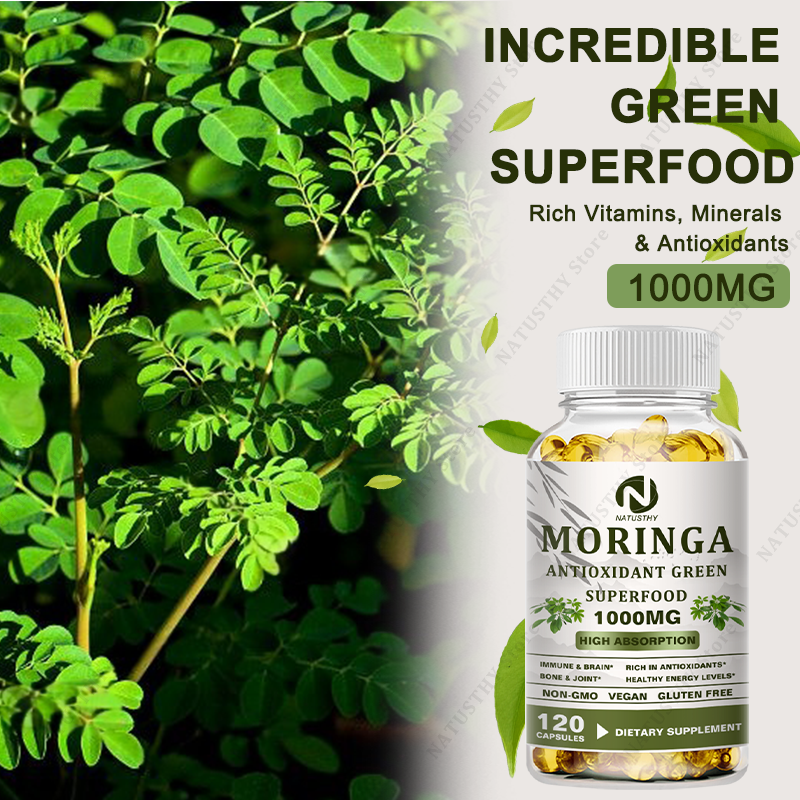 Moringa Organic 1000 mg - With - Moringa Leaf Powder avis et prix