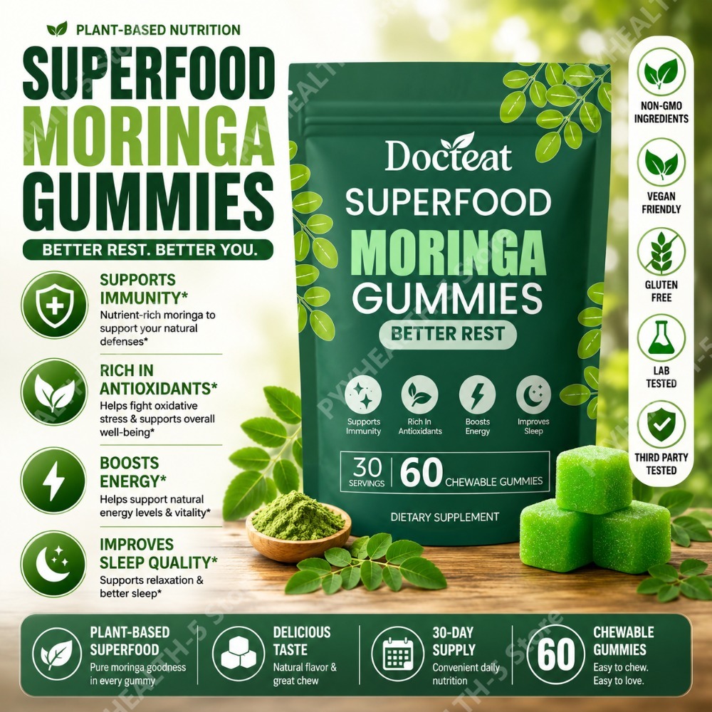 Docteat Moringa Gummies with B - Moringa Leaf Powder avis et prix