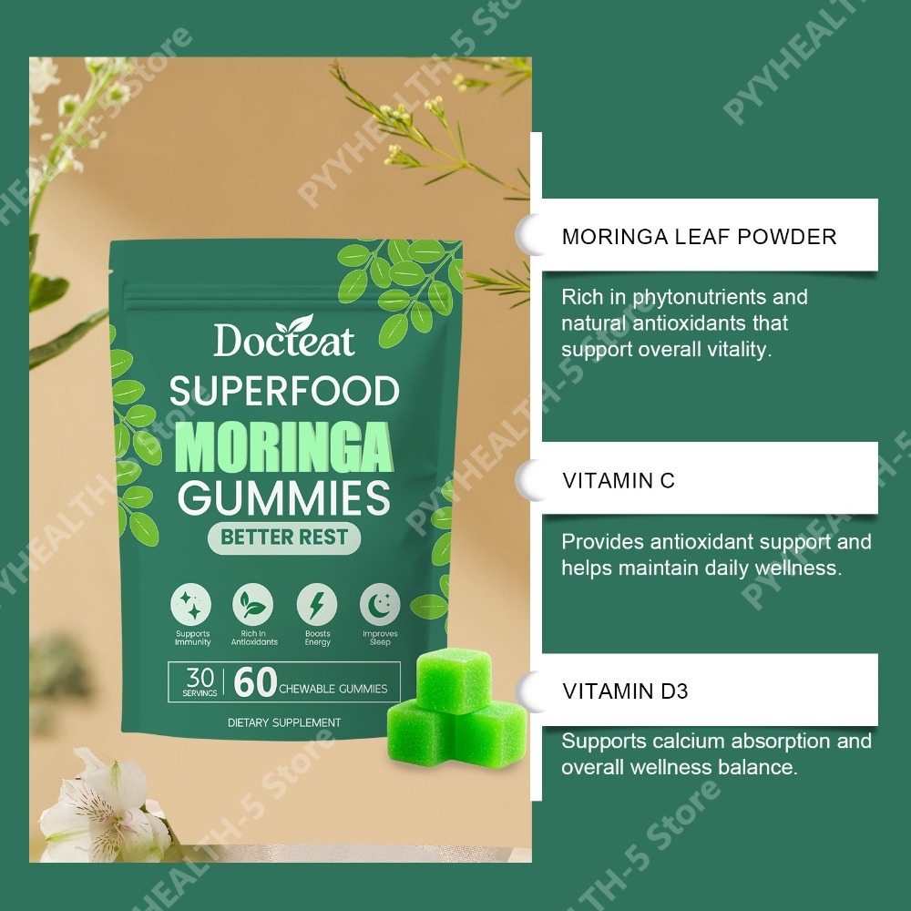 Docteat Moringa Gummies with B - Moringa Leaf Powder avis et prix