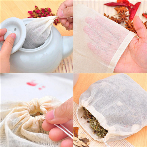 1pc/10Pcs Cotton Tea Bags Musl - Herbal Wellness Supplement avis et prix