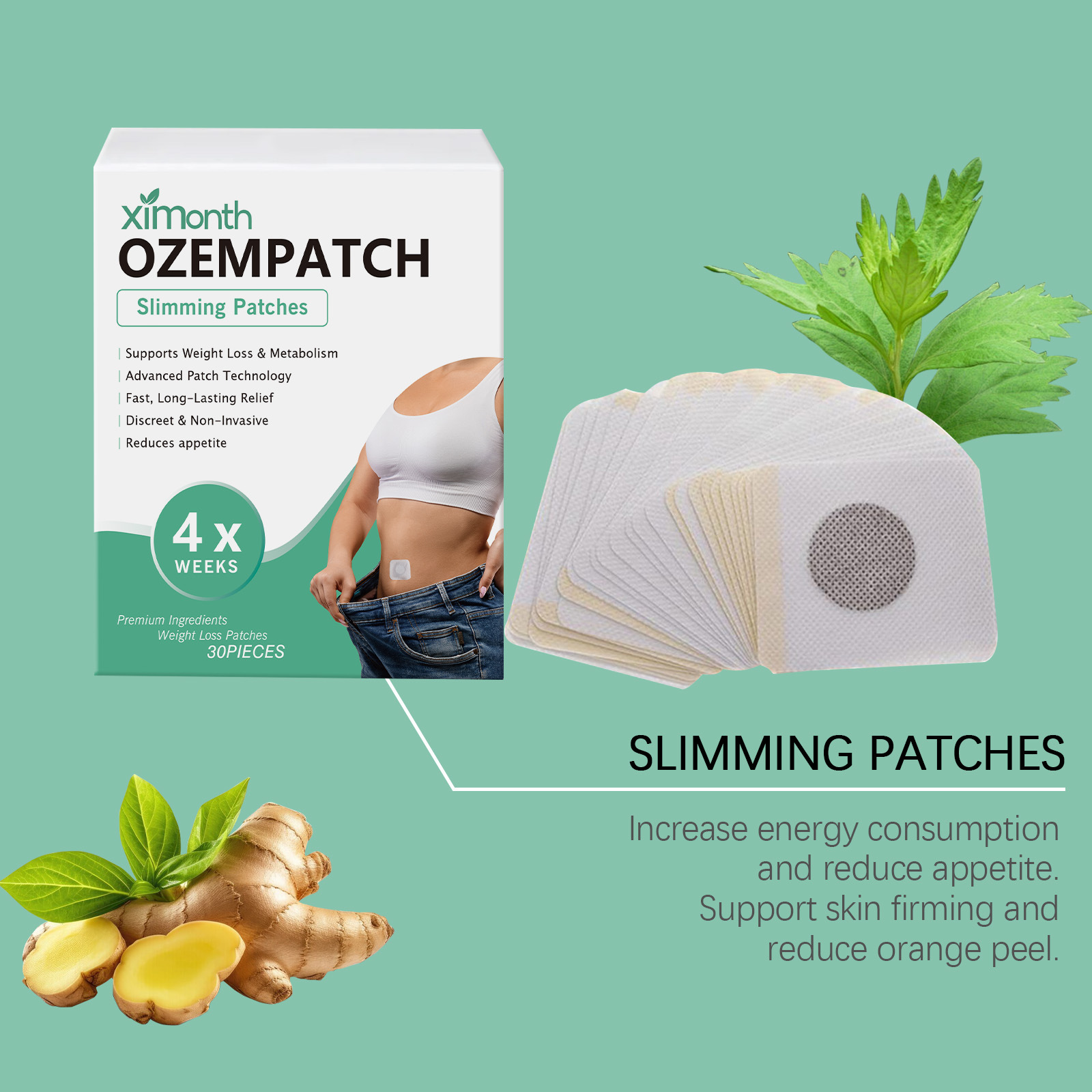 Ximonth Body Shaping Patches I - Herbal And Wellness avis et prix